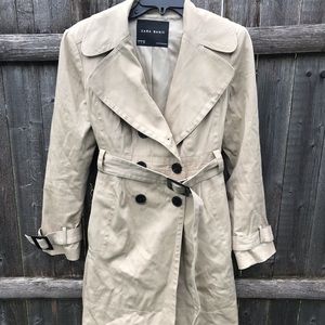 Zara pleated trench coat